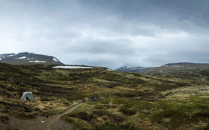 Paisagem de tundra na Noruega